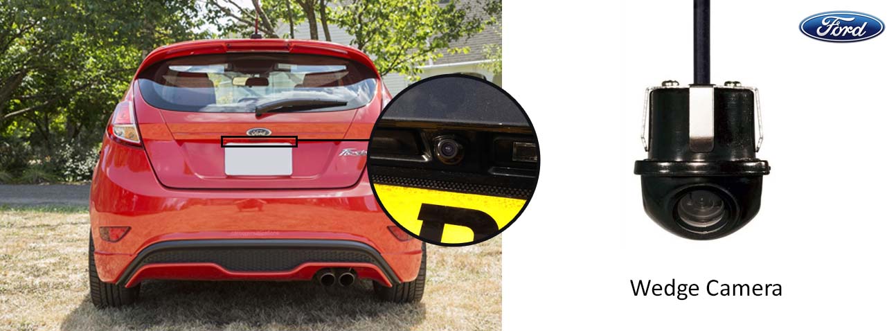 ford fiesta reversing rear view wedge camera